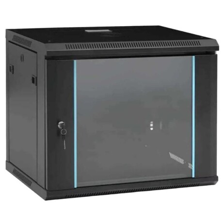 Rack 9u Zkteco Acero Wall Puerta de Vidrio 001