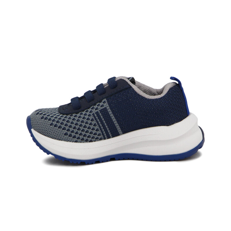 Molekinho Deportivo Casual Acordonado Azul Gris-marino