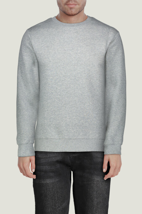 Sudadera Sorzi Gris Melange Medio