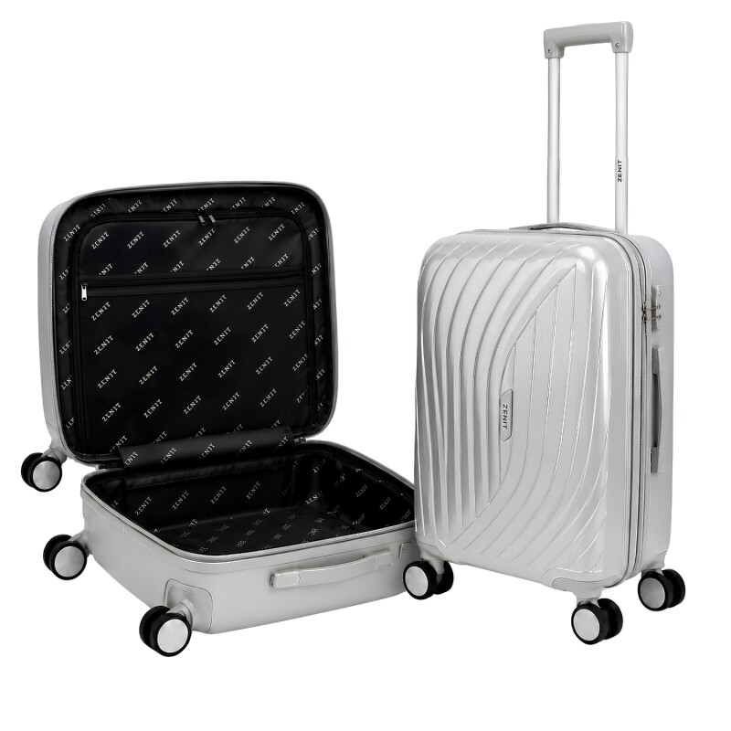 Valija Carry On Zenit Florencia Plateado