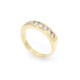 Anillo en oro 18k amarillo y 7 brillantes Anillo en oro 18k amarillo y 7 brillantes