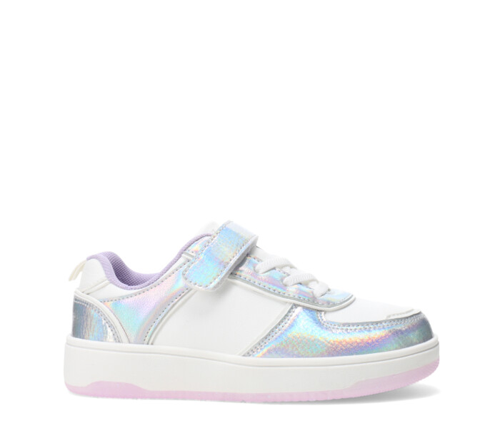 Championes de Niña MINI Miss Carol Blanco - Plateado