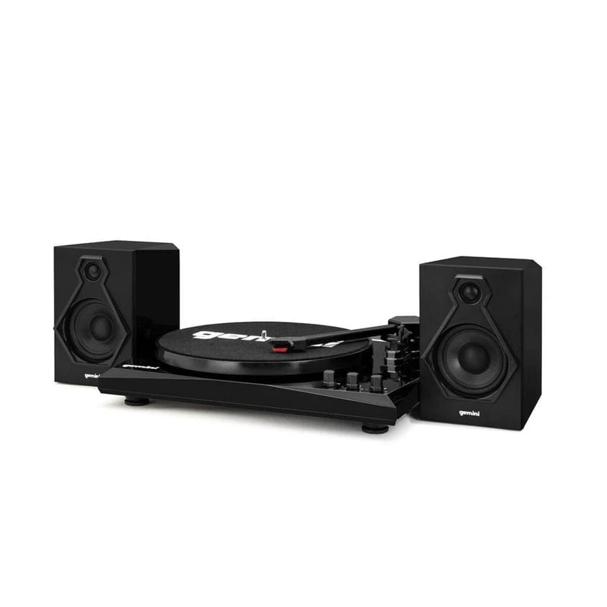 Bandeja De Vinilo Gemini Tt900 Negro Con Parlantes 