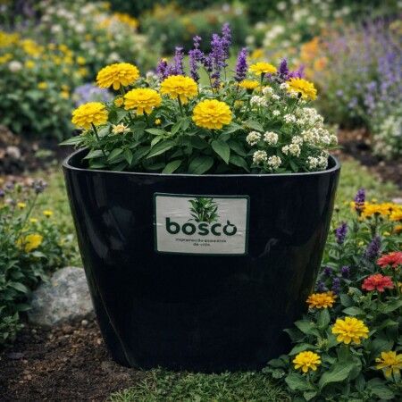 MACETA CUADRADA 24 CM UMBRA 8,7 LITROS NEGRA MACETA CUADRADA 24 CM UMBRA 8,7 LITROS NEGRA