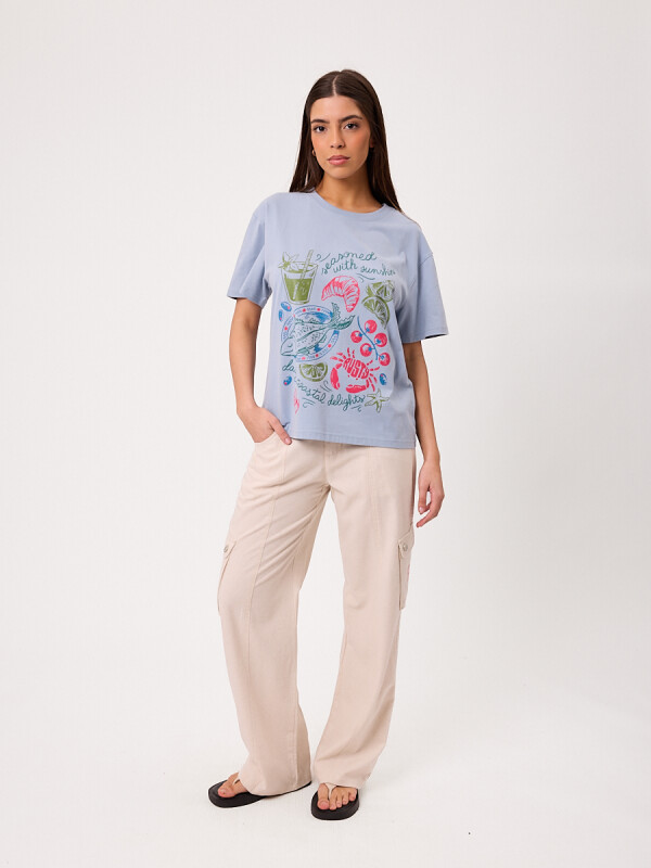 T-SHIRT NANI RUSTY Celeste