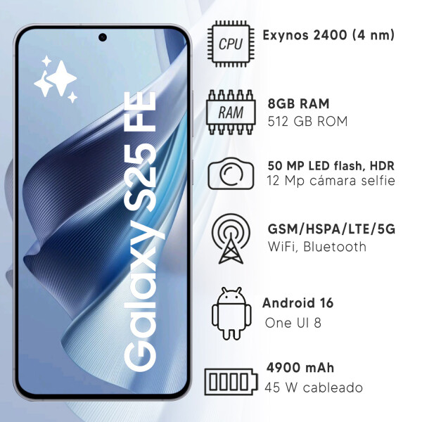 Samsung S25 Fe 8gb 512gb 5g CEL SAMSUNG S25 FE 8/512 NAVY