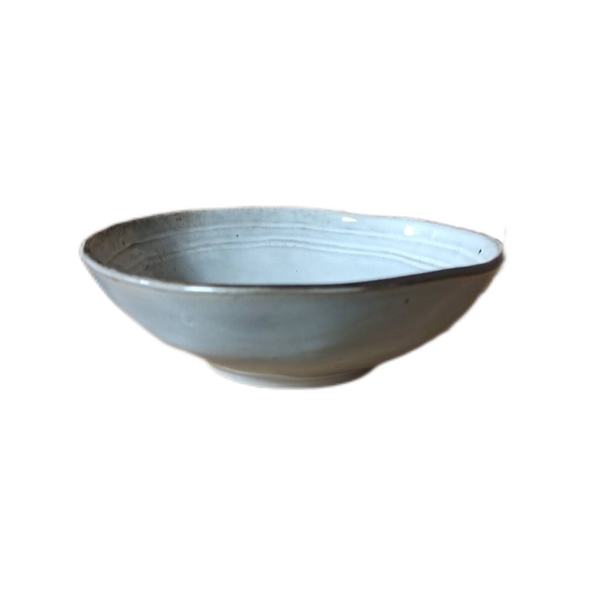 BOWL D15x5CM BLANCO BORDE GRIS 