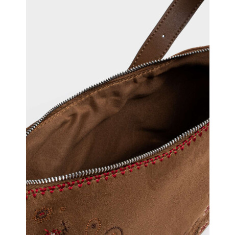 Bandolera Suede Camel - Marron Camel