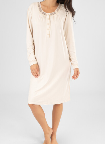 Camison kayla peach puntilla Marfil