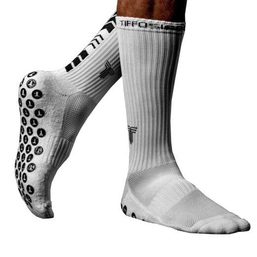 Medias Tiffosi Futbol Hombre Antideslizante Blanca S/C