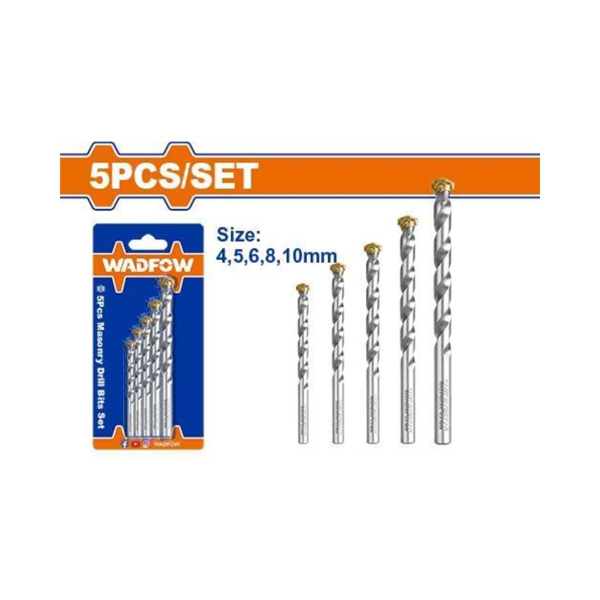 Set 5 Mechas Mamposteria Wadfow