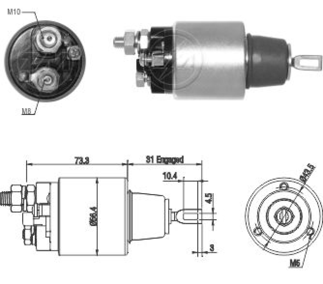 AUTOMATICO DE ARRANQUE MERCEDES BENZ M. BENZ L1317 - 162L BOSCH 24V ZM 