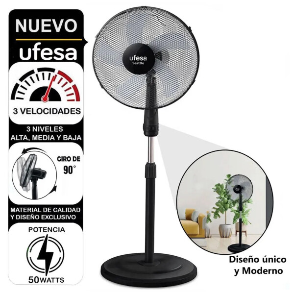 Ventilador De Pie Ufesa Seattle VENTILADOR DE PIE UFESA SEATTLE