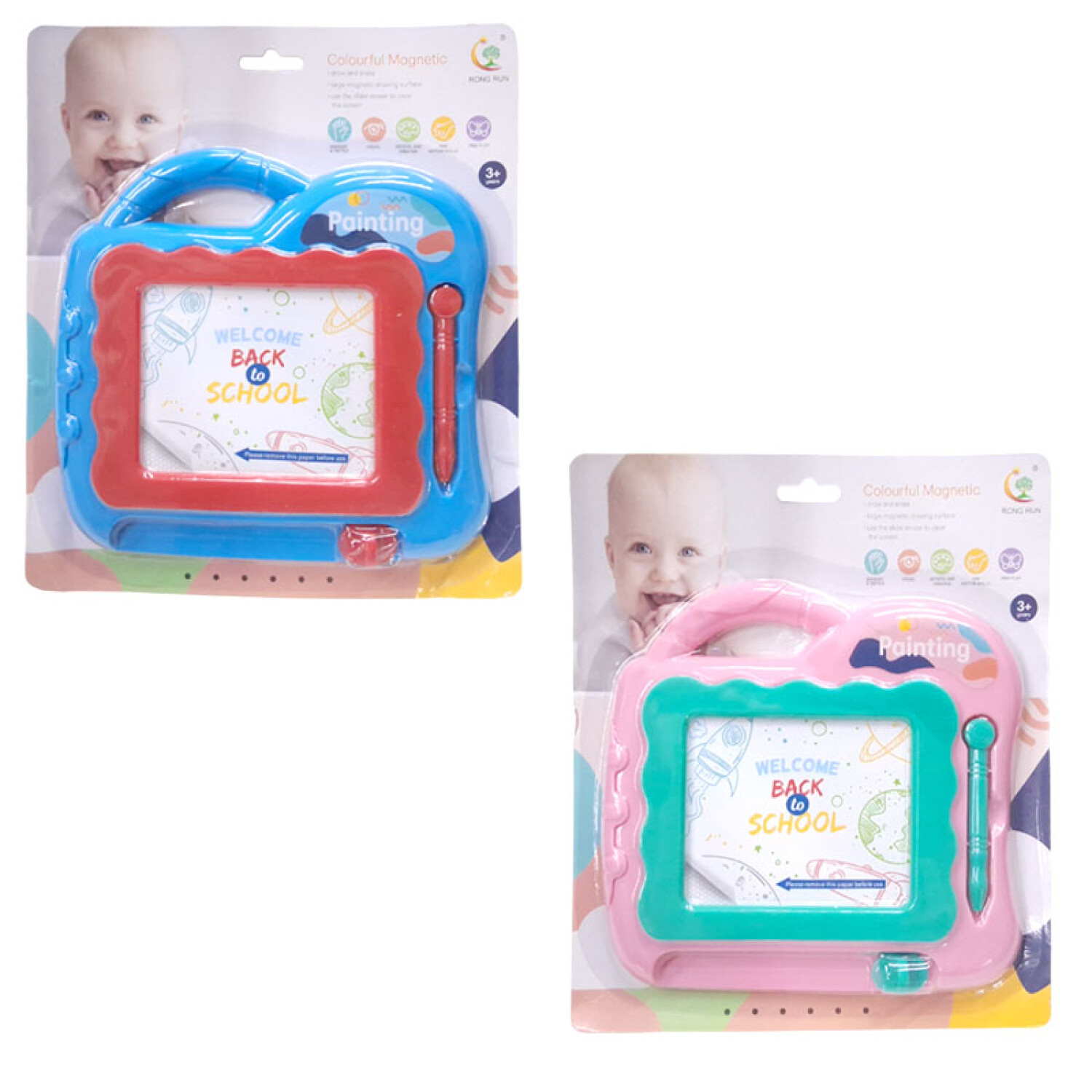 GENERICO Pizarra Magnética Didáctica 2 en 1 de Madera para Niños