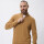 Sweater tejido con cierre tostado melange