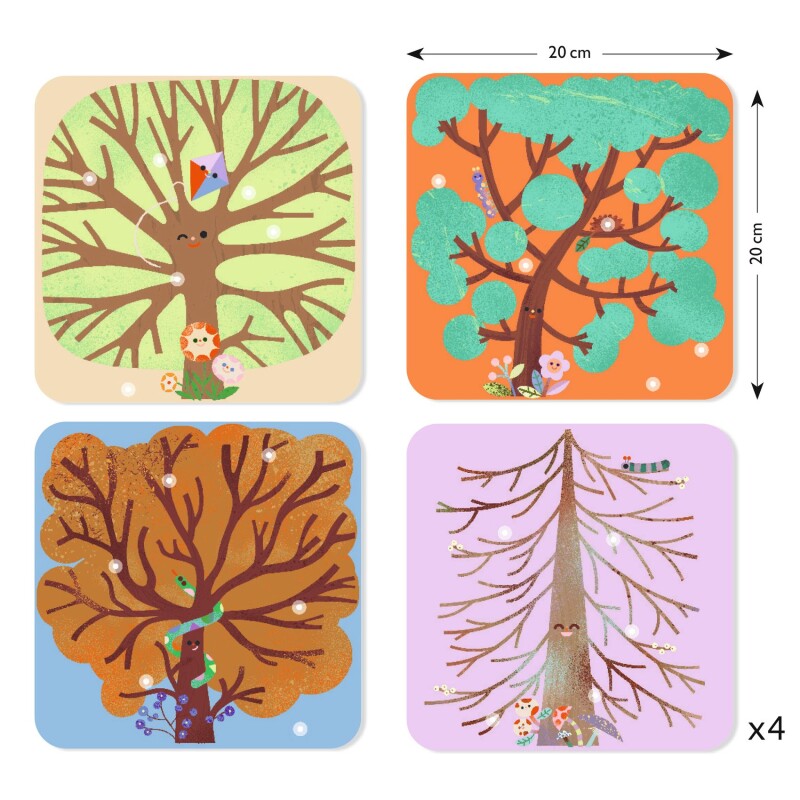 Cuadros de fieltro Estaciones Djeco Cuadros de fieltro Estaciones Djeco