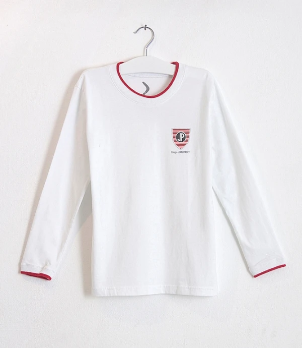 T-shirt manga larga Jean Piaget Blanco