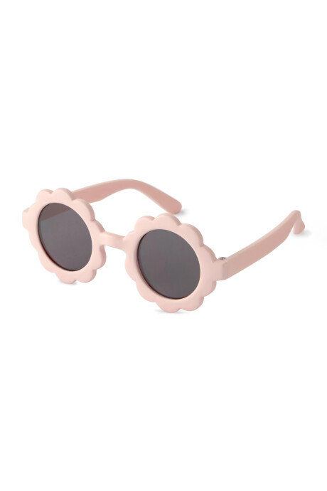 Lentes de sol, protección 100% UVA-UVB, rosados, diseño flor Sin color