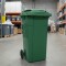 Tarro de residuos con ruedas 120 lts VERDE
