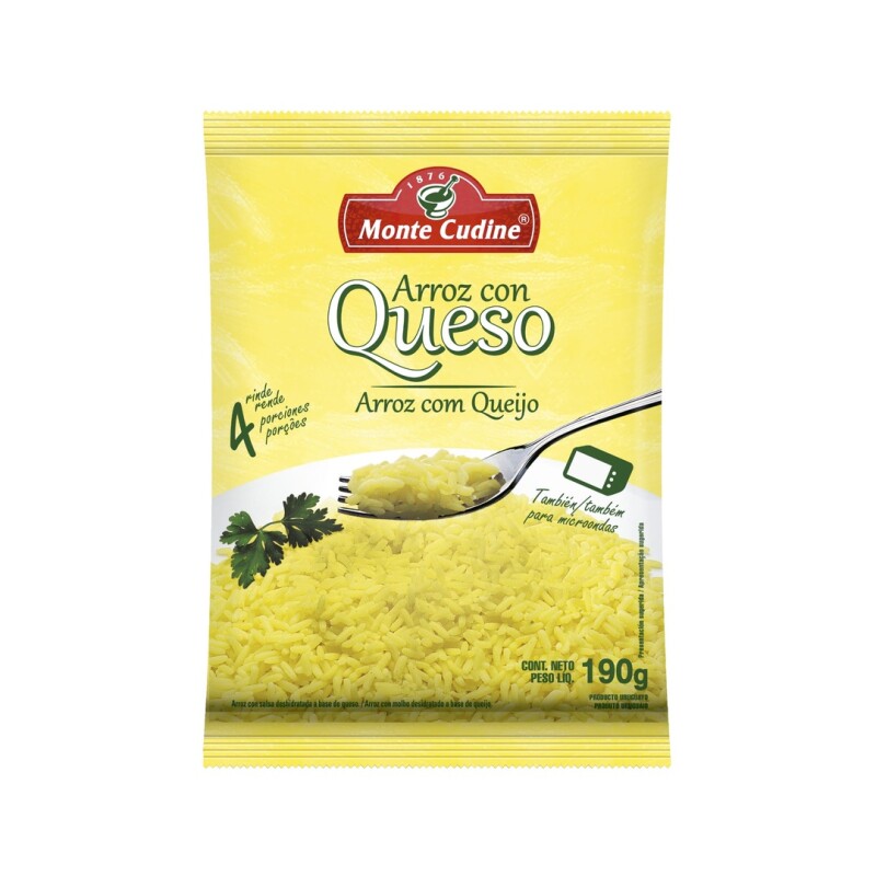 ARROZ MONTE CUDINE 4 QUESOS 190G Arroz Monte Cudine 4 Quesos 190g