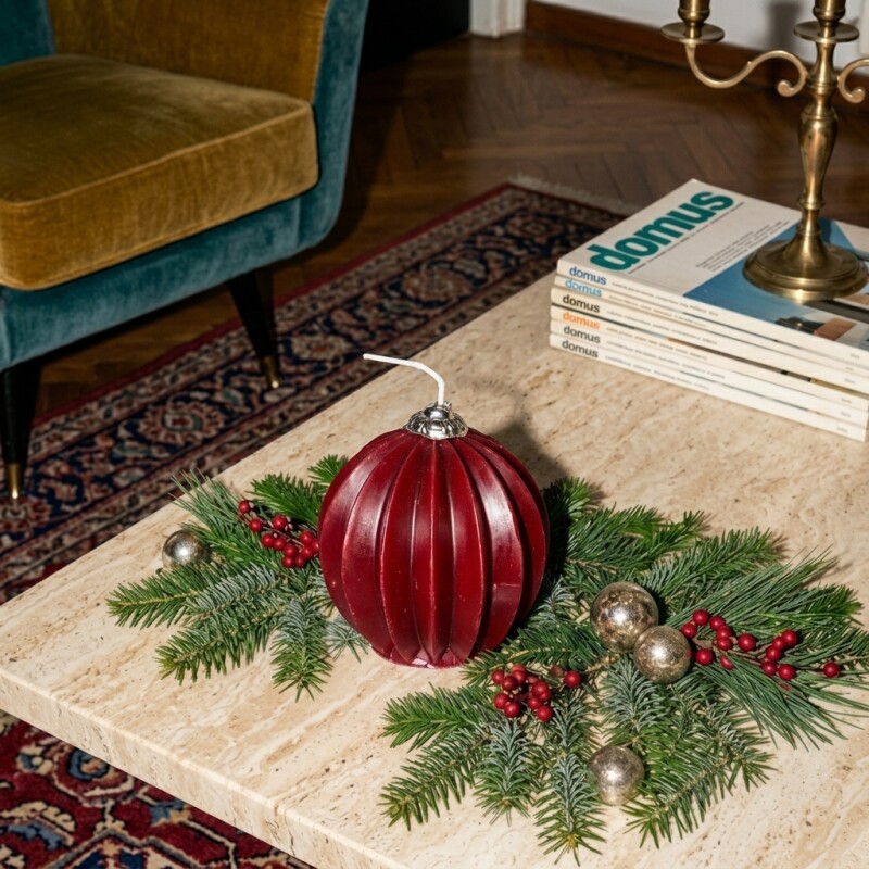 Vela chirimbolo de navidad Rojo