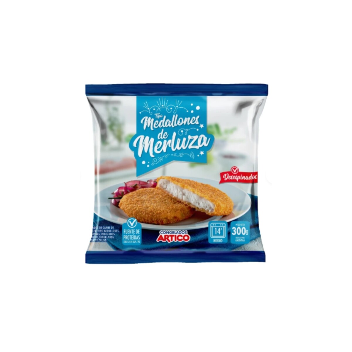 Medallones de merluza - 300gs 