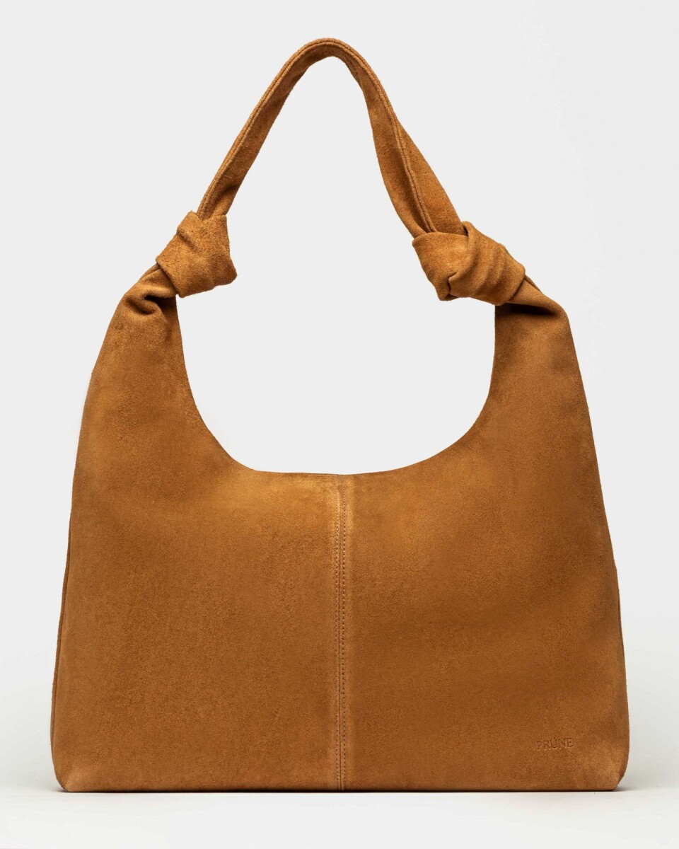 Cartera al hombro Juana en Cuero Gamuza - Cuoio 