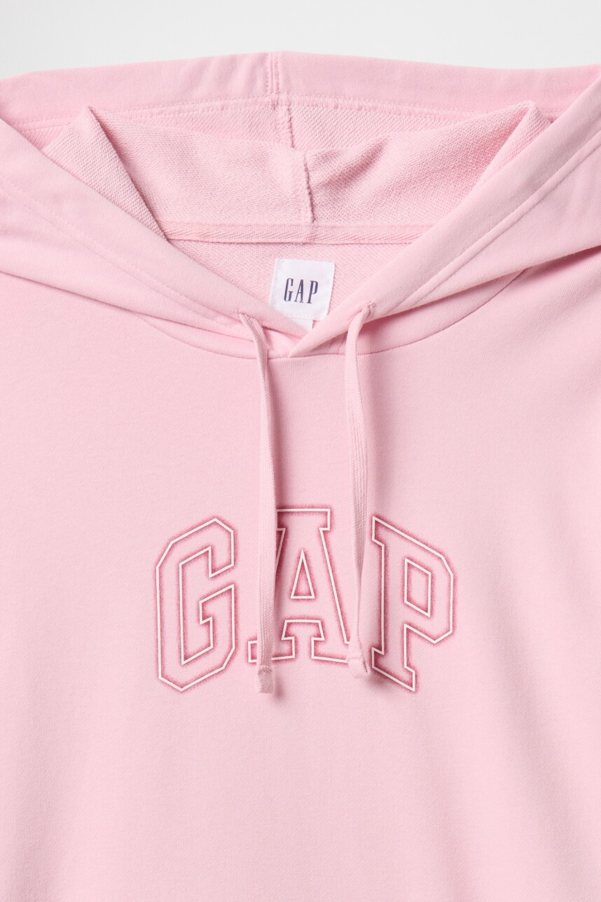 Buzo Canguro Logo Gap Hombre Rose Mist