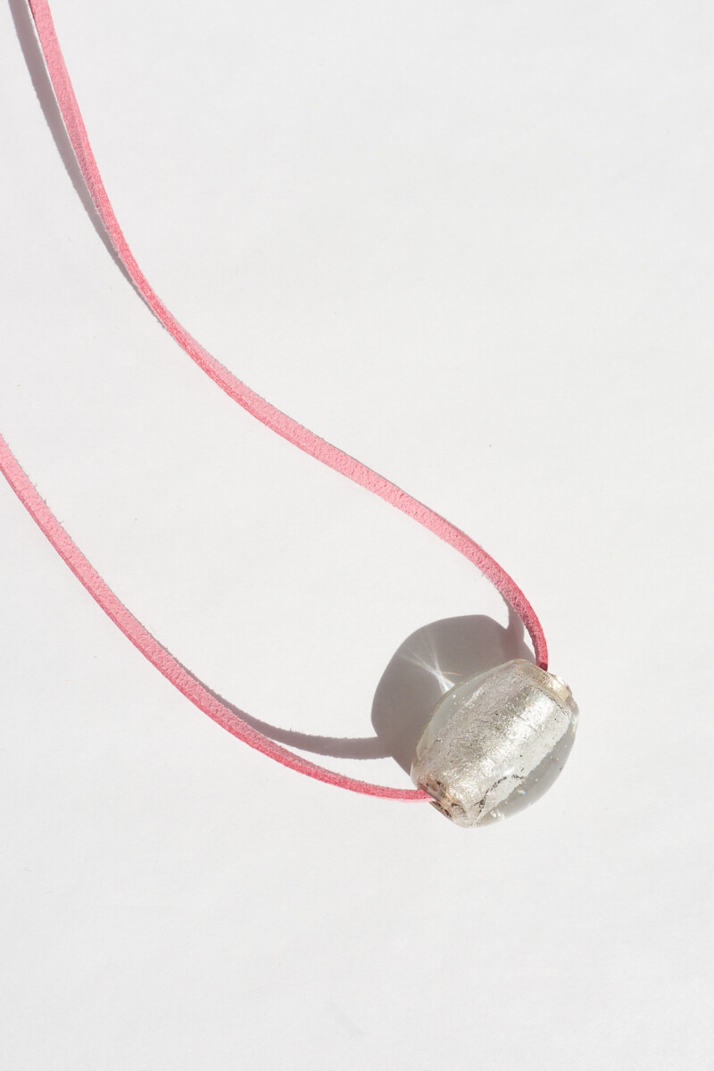 Collar Caramelo Plateado
