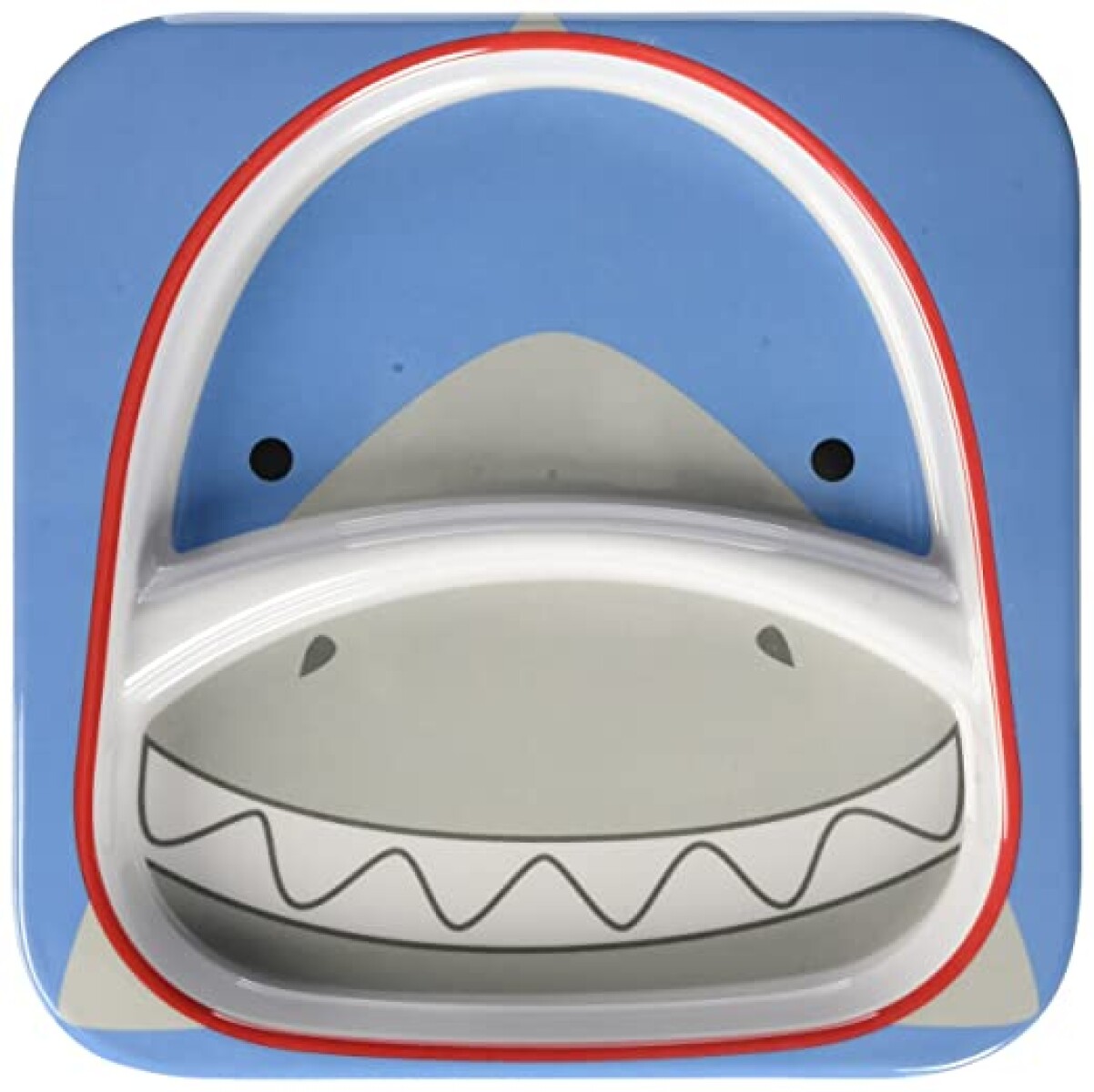 Plato con división diseño tiburón 