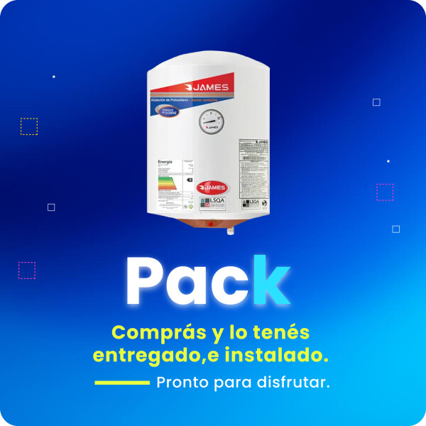 Pack Calefón James 40L de Cobre + Instalación Pack Calefón James 40L de Cobre + Instalación