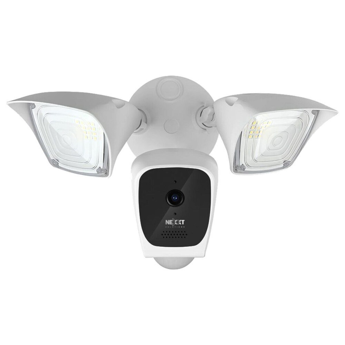 Cámara de vigilancia nexxt home con luces wi-fi 1080p full hd nhc-f610 - Blanca 