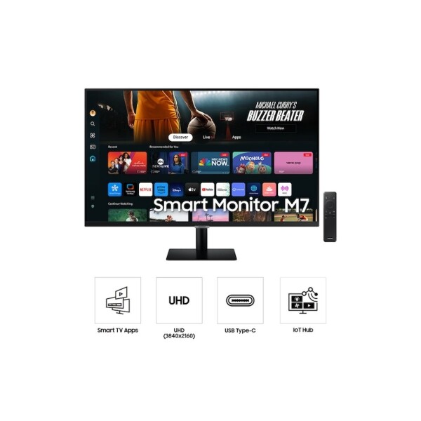 Monitor Samsung Smart M7 32" Va 4k 60hz MONITOR SAMSUNG SMART M7 32" 4K 60HZ