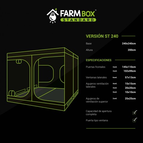 ARMARIO FARM BOX STANDARD 240X120X200CM ARMARIO FARM BOX STANDARD 240X120X200CM