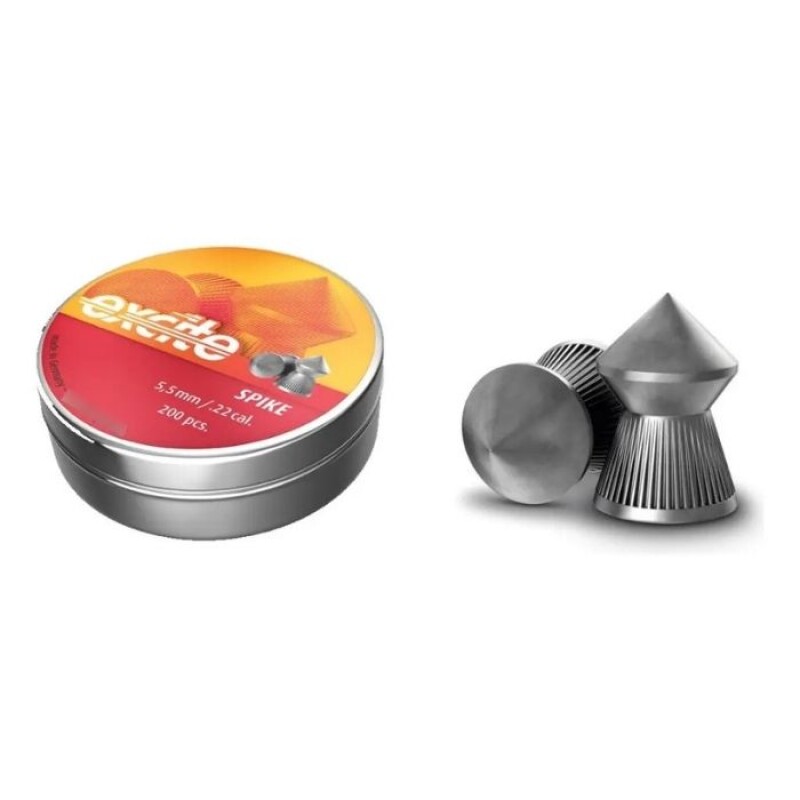Chumbo Hyn Excite Spike 5.5mm, 15.74 gr, 200 Unidades Chumbo Hyn Excite Spike 5.5mm, 15.74 gr, 200 Unidades