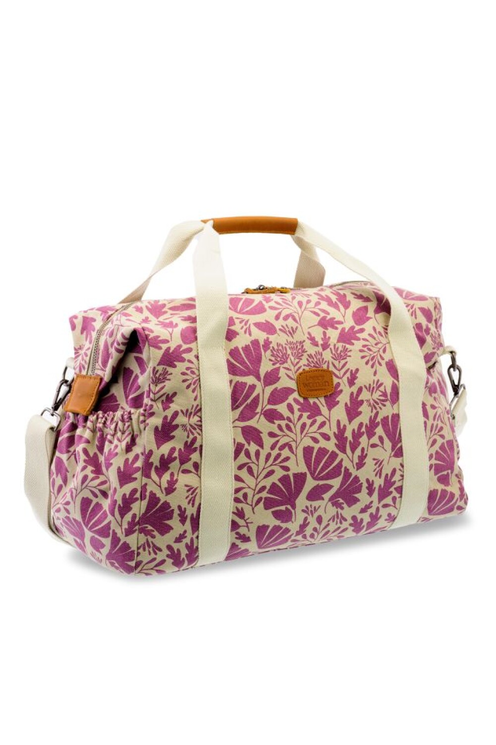 BOLSO DE LONA ESTAMPADO Rosado