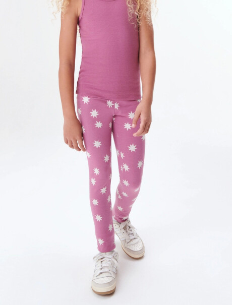 PANTALON LEGGING FEM ROSA