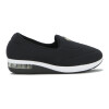 Modare Zapato Casual Feminino Lycra Viena Protection/enfeite Negro-oro