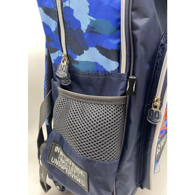 Mochila Footy C/carro Camuflada Azul Con Luz Led 18 (f901) Mochila Footy C/carro Camuflada Azul Con Luz Led 18 (f901)