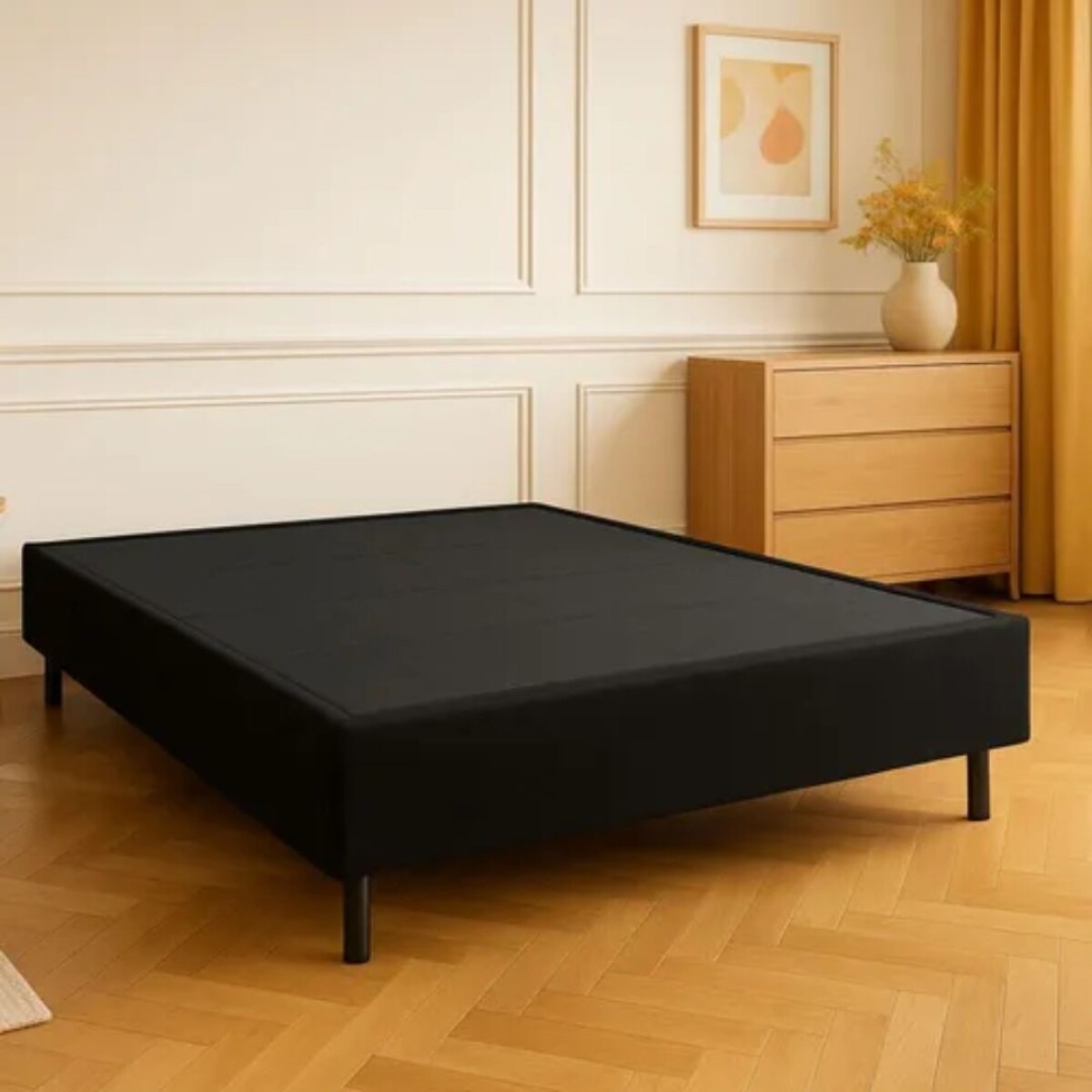 Box 2 Plazas 140x190 cm - Negro 