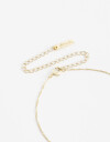 Cadena Corta con Dije Cubic zirconia Collar Con Dije Cubic Dorado - Dorado