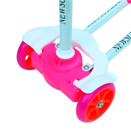 Monopatín Tripatín Tijera Regulable 4 Ruedas + Casco! Rosado
