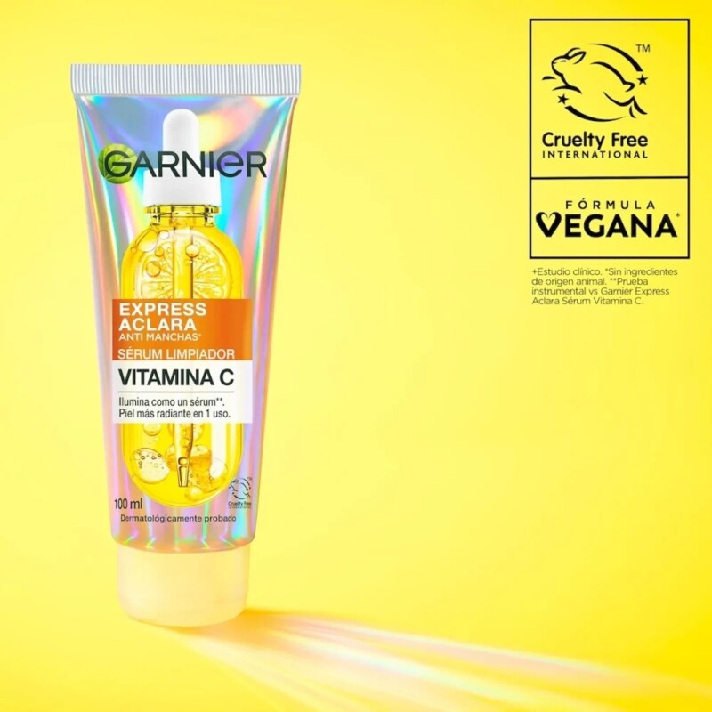 Garnier Express Aclara Serum Limpiador 100 Ml. Garnier Express Aclara Serum Limpiador 100 Ml.