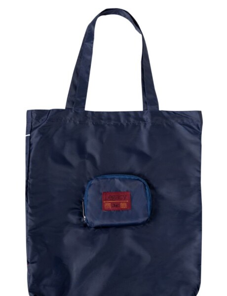 BOLSA PLEGABLE ESTAMPADA Azul