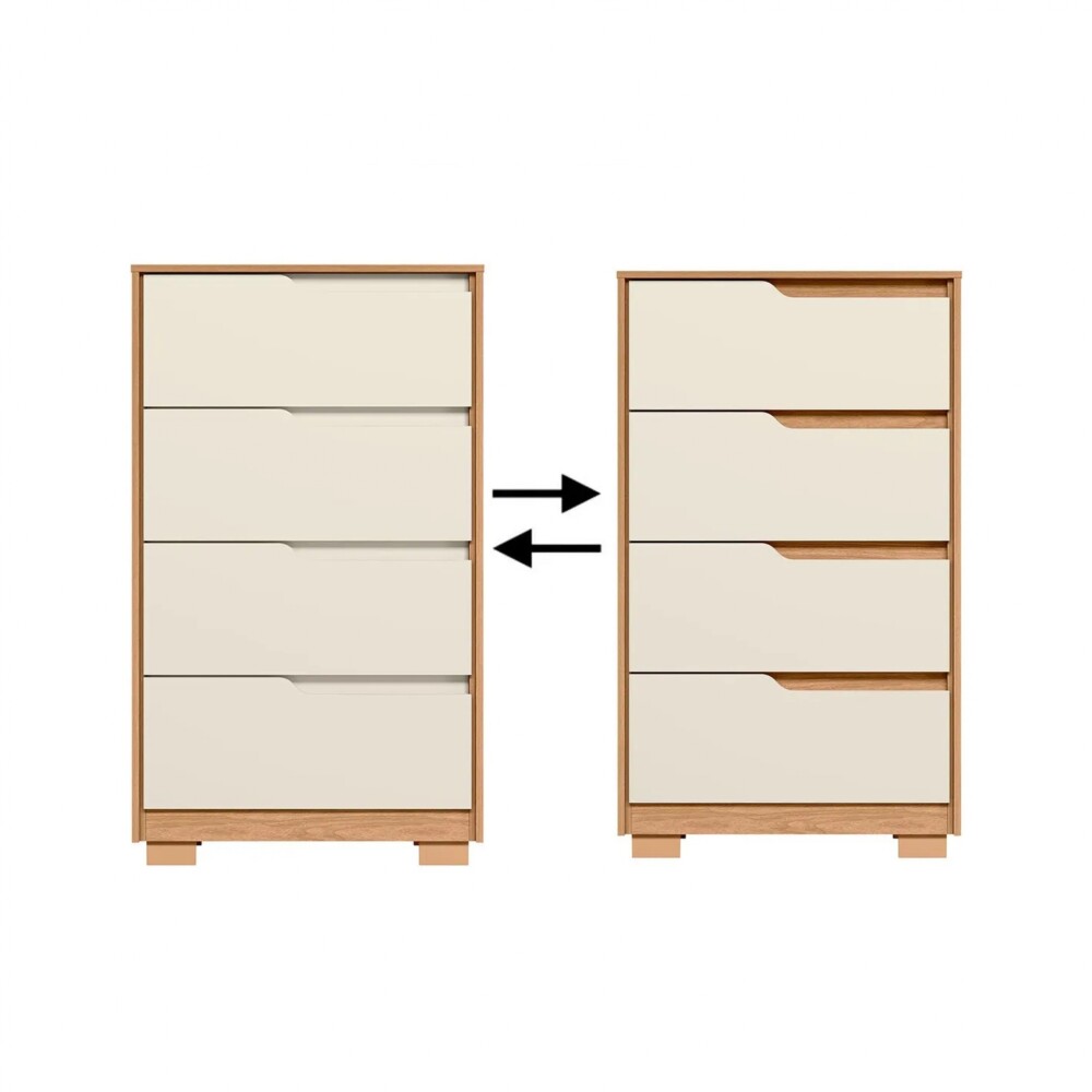 Comoda 4 Cajones - Sole Marrón