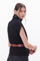 CHALECO ZIPPER NEGRO