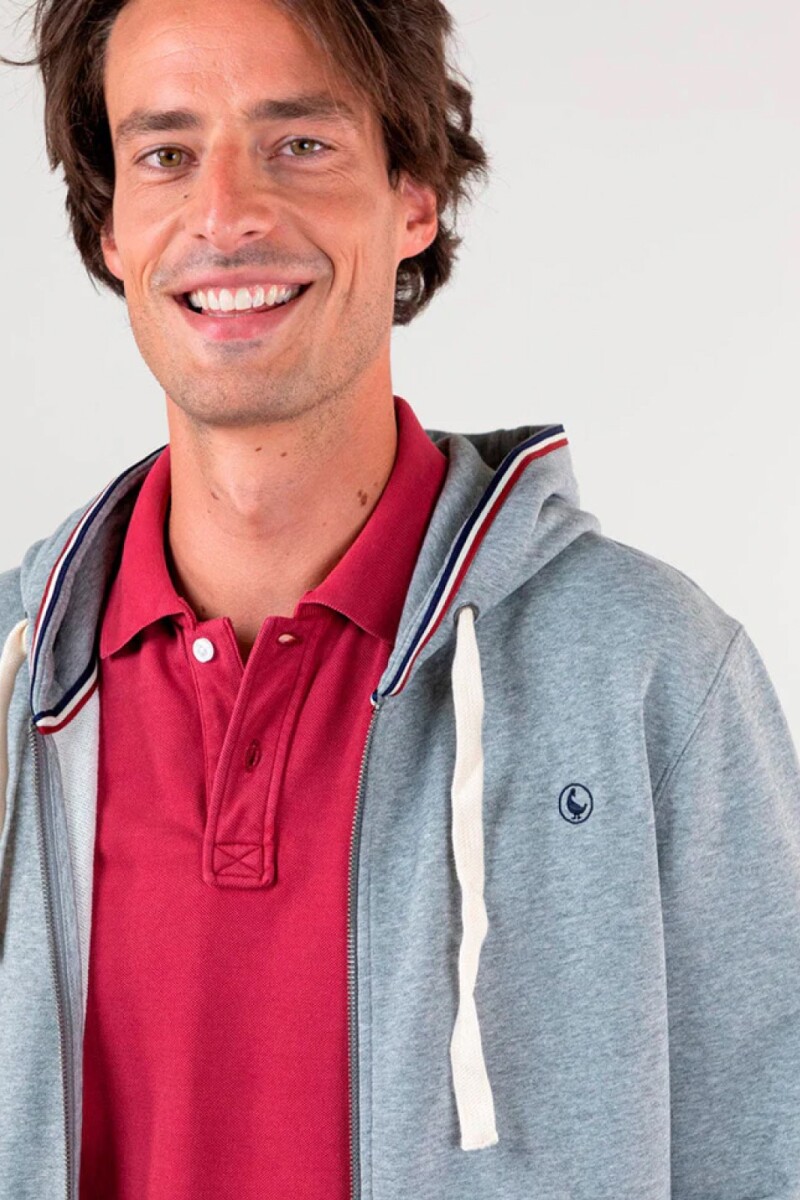Sudadera Cremallera Gris