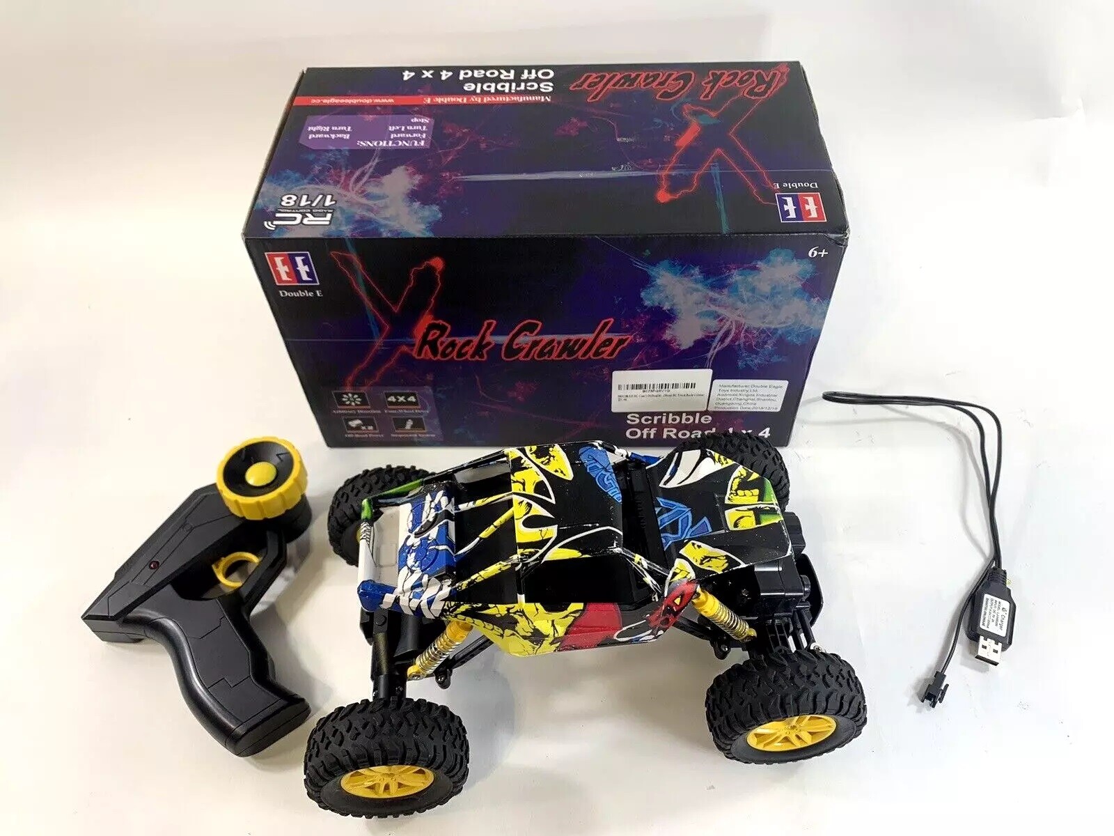 Control remoto Doble E Rockcrawler 1/18 garabatear todoterreno 4x4 