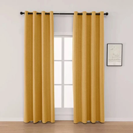 Cortina 2 Paños 106 X160 Cm Textura Lino Cortina 2 Paños 106 X160 Cm Textura Lino