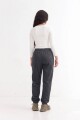 Pantalón dep clásico c/puños elásticos - UNISEX Gris melange oscuro